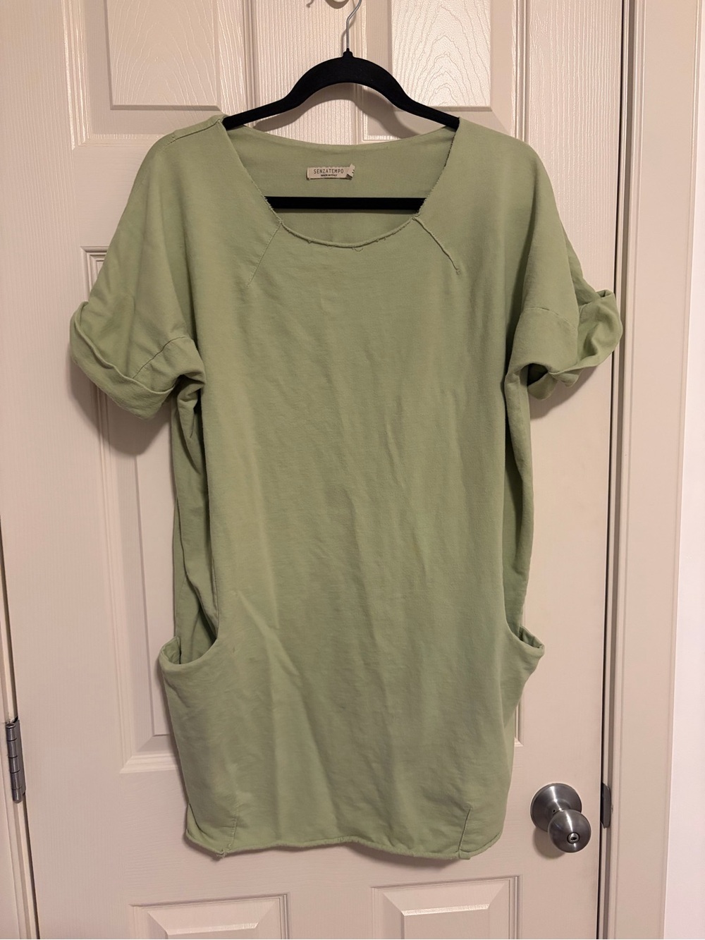 💜 SENZA TEMPO - Made in Italy Medium Green Top